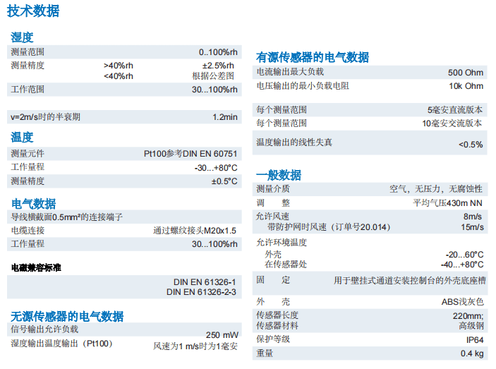 蓋加美Galltec+mela TFG80濕度溫度傳感器批發(fā)